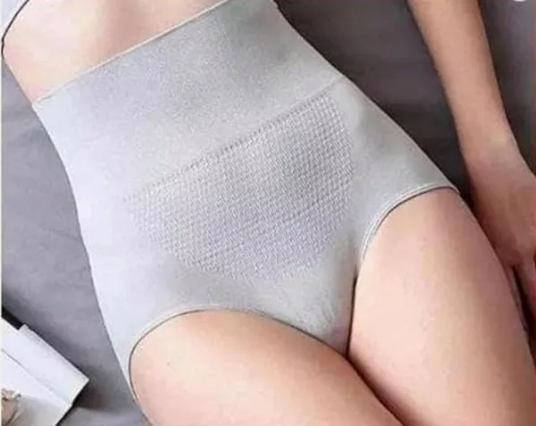 Grey_High_Waist_Seamless_Shaping_Panty_For_Women_Postpartum