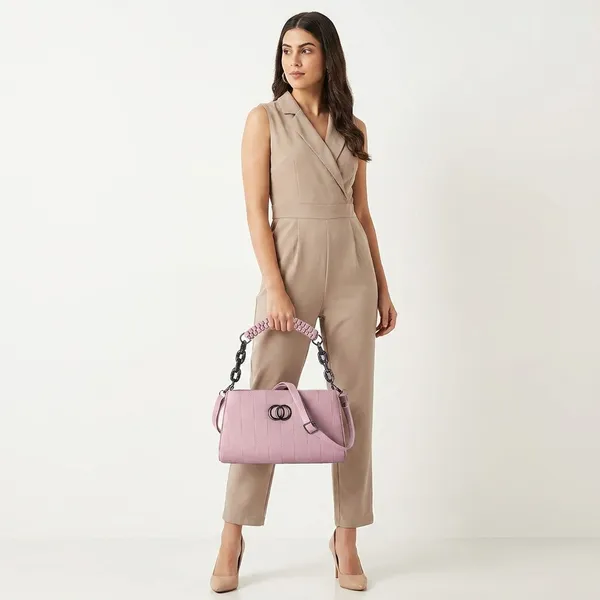 Elegant_Pink_Quilted_Handbag_With_Chain_Handle_And_Turn_Lock_Closure