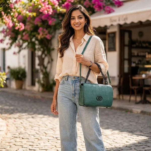 Teal_Green_Textured_Crossbody_Bag_With_Braided_Strap