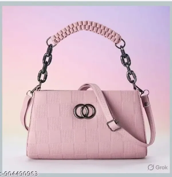 Elegant_Pink_Quilted_Handbag_With_Chain_Handle_And_Turn_Lock_Closure
