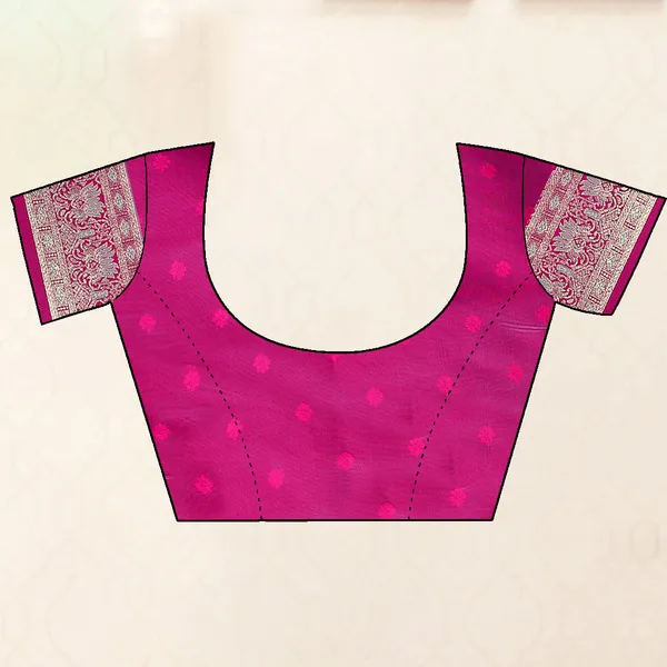 Blue_Banarasi_Silk_Saree_With_Pink_Border_And_Intricate_Weaving