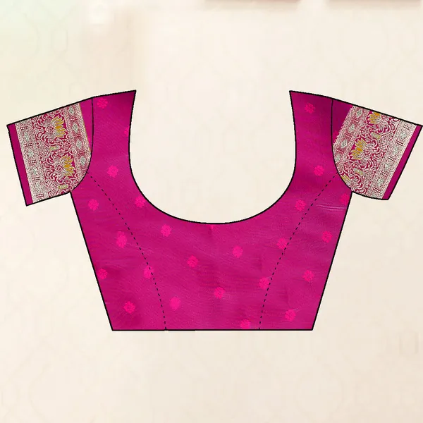 Banarasi_Silk_Saree_In_Sky_Blue_And_Magenta_Pink_With_Traditional_Weaving