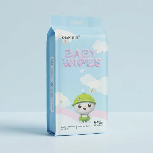 Travel_Cleaning_Wet_Wipes_Mother_Kids_Baby_Disposable_Skin_Hand_Mouth_Care_Tools_Mini_Paper_Portable_Soap_-_64_Pieces_(2_Packs)