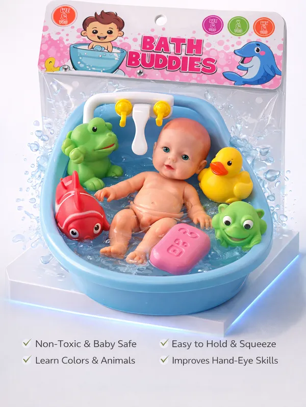 FunBlast_Bathtub_Toys_for_Babies_–_Squeeze_Toys_for_Kids,_Baby_Bath_Tub_Toy_with_Shower_Spray,_Toys_for_Babies,_Toddler_Baby_Bathtub_Bathing_Squeeze_Bath_Toy