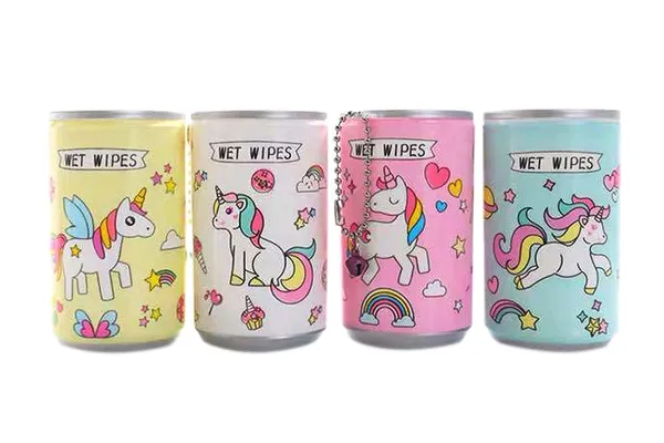 30Pcs_Round_Set_Canned_Wet_Wipes_Portable_Children_Barreled_Cans_30_Sheets_Cleaning_Cloths_Creative_Cartoon_Chain_Cute_Small_Bell_(3_Pack)
