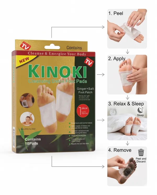 Kinoki_Detox_Foot_Pads_-_Ginger_And_Salt_Adhesive_Patches_For_Foot_Care,_Body_Cleansing,_Pain_Relief,_Relieve_Stress,_Relaxation_|_Organic_Natural_Ingredients_(Pack_Of_2_)_(10_Pads_In_Each_Pack)