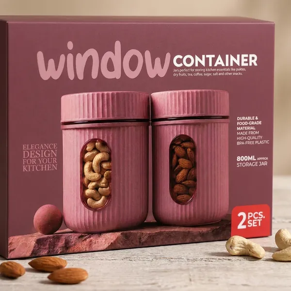 Window_Airtight_Plastic_Kitchen_Storage_Containers_Set_Of_2_(500Ml)_|_Bpa-Free_Food_Grade_Jars_With_Transparent_Window_View_And_Textured_Grip_|_Dry_Fruit,_Spices,_Pulses_And_Snacks