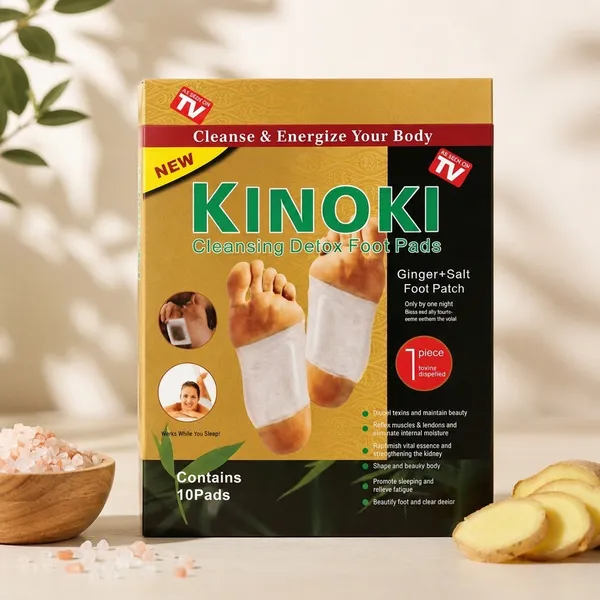 Kinoki_Detox_Foot_Pads_-_Ginger_And_Salt_Adhesive_Patches_For_Foot_Care,_Body_Cleansing,_Pain_Relief,_Relieve_Stress,_Relaxation_|_Organic_Natural_Ingredients_(Pack_Of_2_)_(10_Pads_In_Each_Pack)