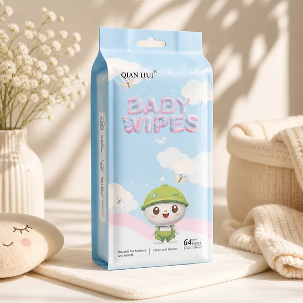 Travel_Cleaning_Wet_Wipes_Mother_Kids_Baby_Disposable_Skin_Hand_Mouth_Care_Tools_Mini_Paper_Portable_Soap_-_64_Pieces_(2_Packs)