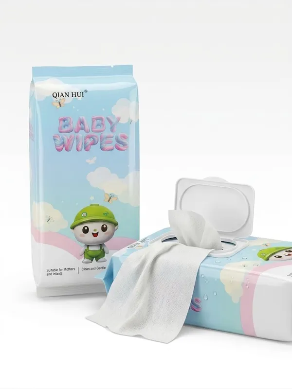 Travel_Cleaning_Wet_Wipes_Mother_Kids_Baby_Disposable_Skin_Hand_Mouth_Care_Tools_Mini_Paper_Portable_Soap_-_64_Pieces_(2_Packs)