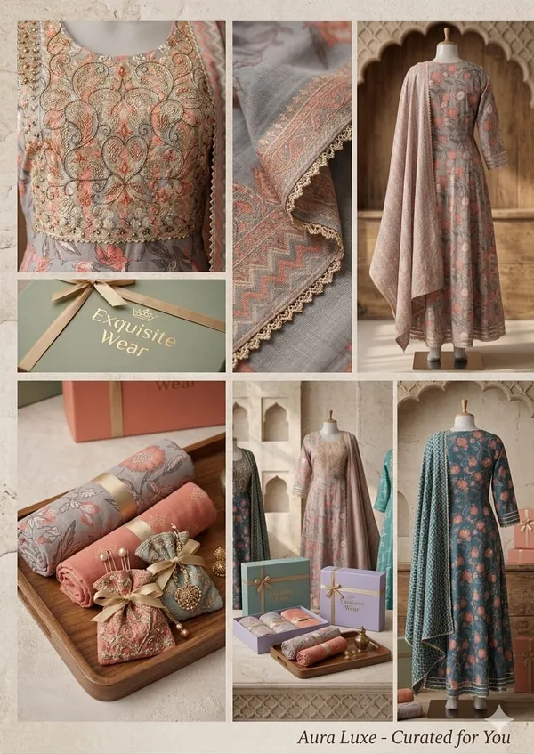 Peach_Cotton_Blend_Anarkali_Suit_Set_For_Women