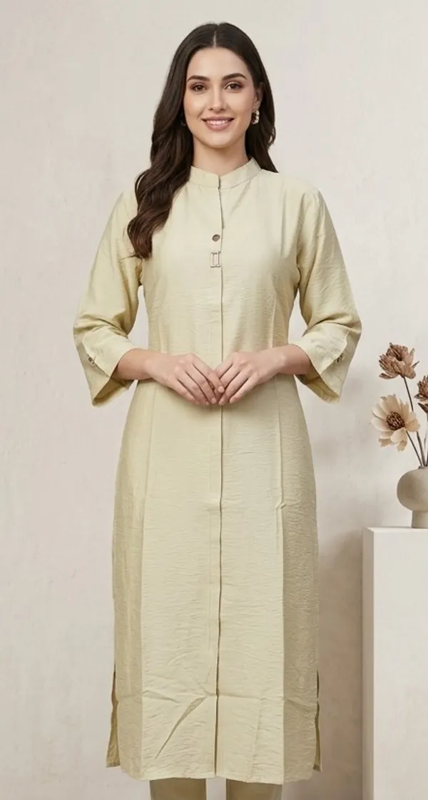 Beige_Minimalist_Cotton_Kurta_for_Women