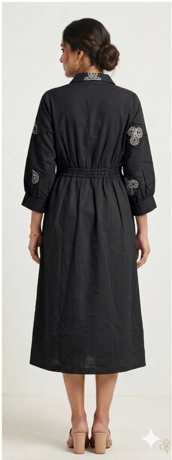 Black_Cotton_Shirt_Dress_For_Women