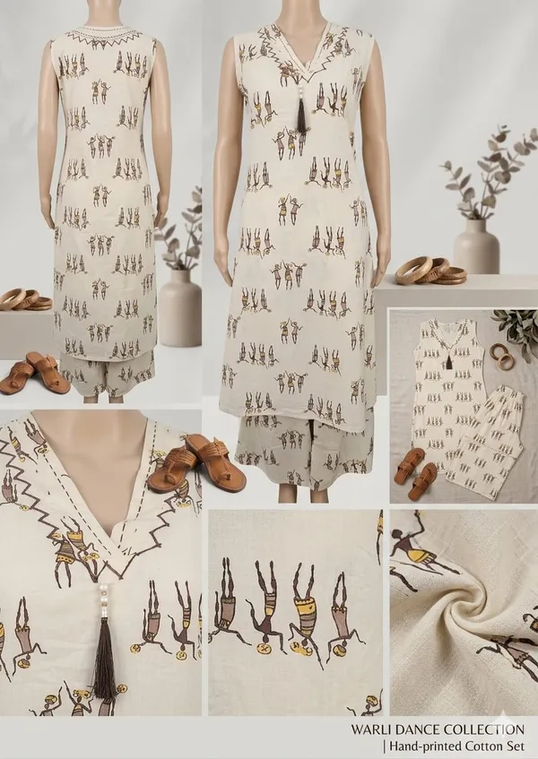 Cream_Cotton_Kurta_Set_For_Women