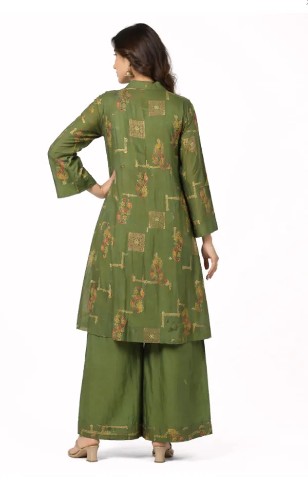Green_Cotton_Ethnic_Suit_Set_For_Women
