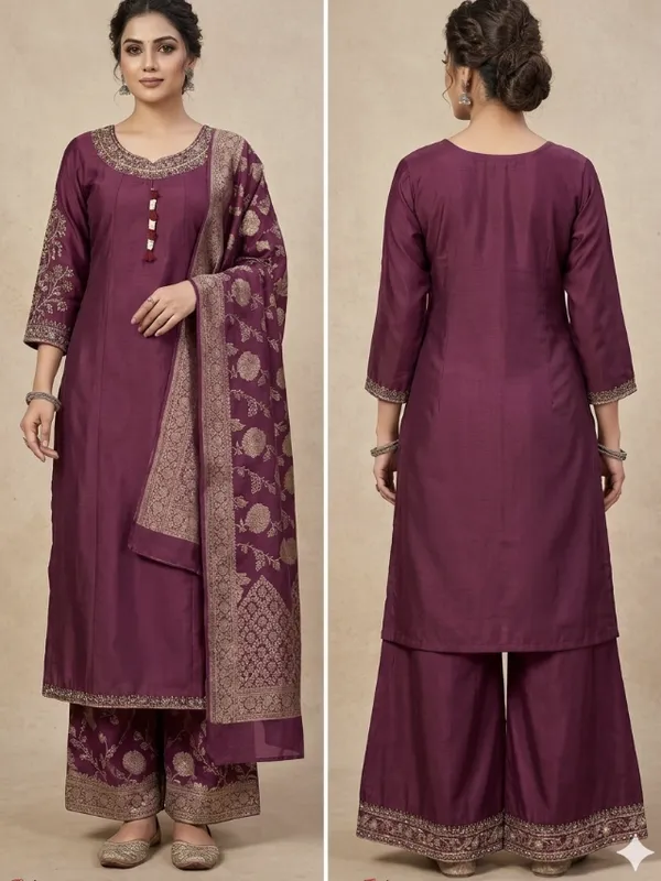 Maroon_Cotton_Ethnic_Suit_Set_For_Women