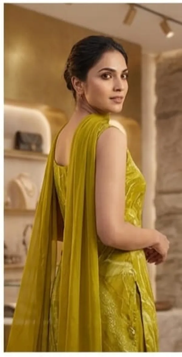 OLIVE_GREEN_Women_Kurta_Pant_Attached_Dupatta_Set