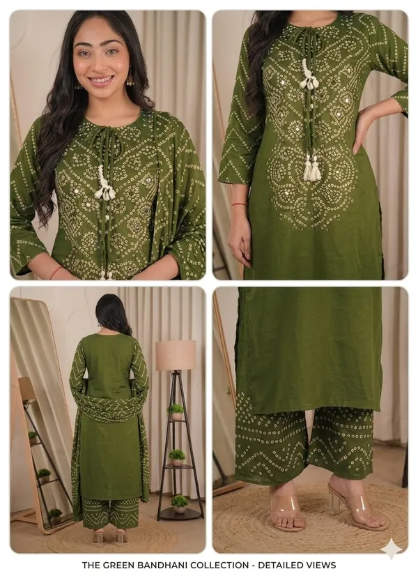 Olive_Green_kurta_set