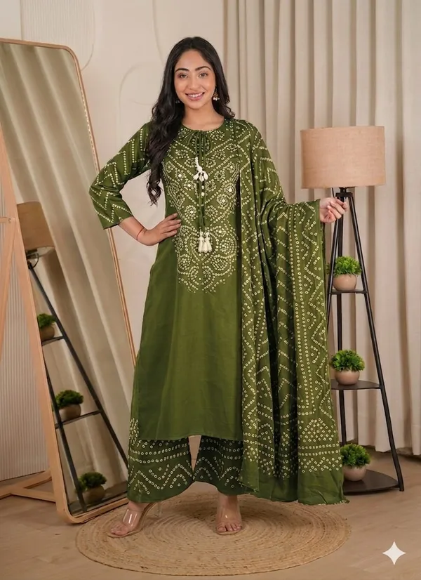 Olive_Green_kurta_set