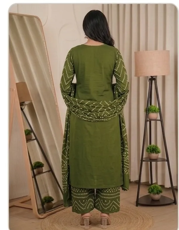 Olive_Green_kurta_set