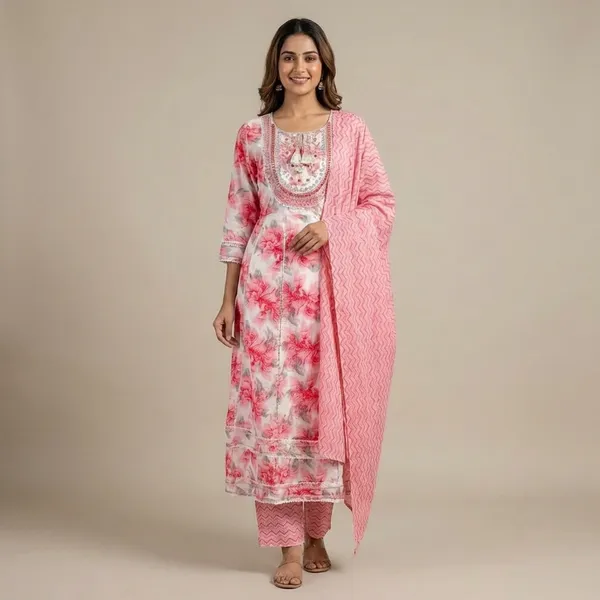 Pink_Cotton_Blend_Ethnic_Suit_Set_For_Women