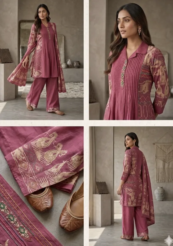 Pink_Cotton_Ethnic_Suit_Set_For_Women