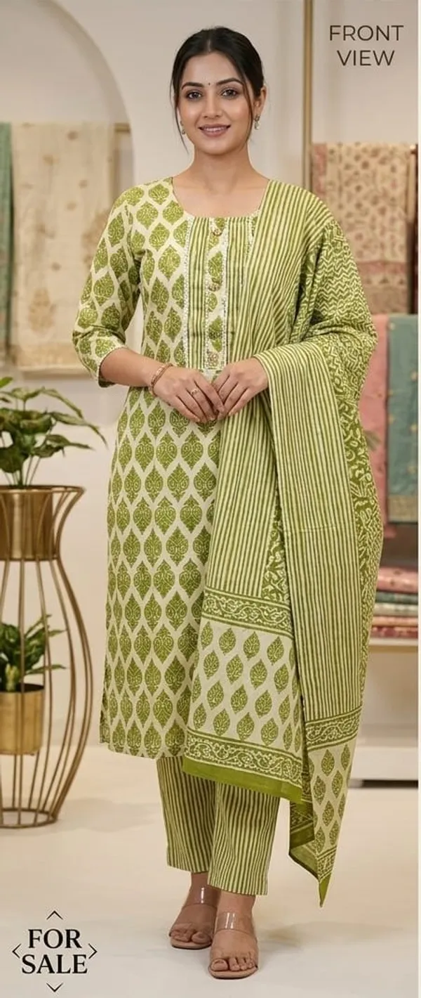 The_olive_leaf_harmony_kurta_set_with_pant