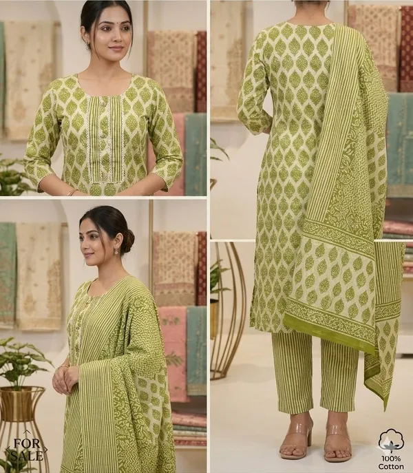 The_olive_leaf_harmony_kurta_set_with_pant