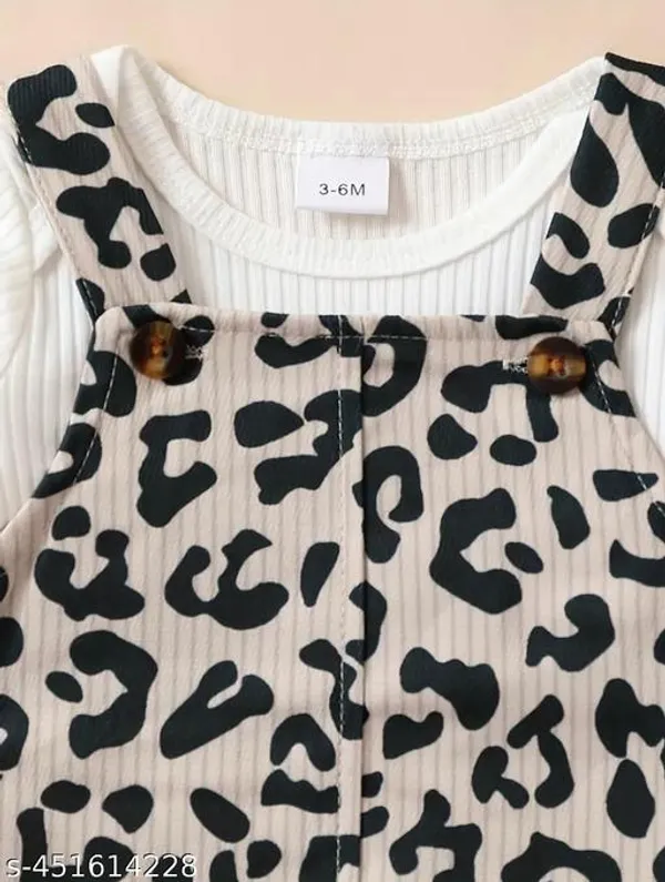 Black_And_Beige_Cotton_Blend_Knee_Length_Pinafore_Dress_For_Girls