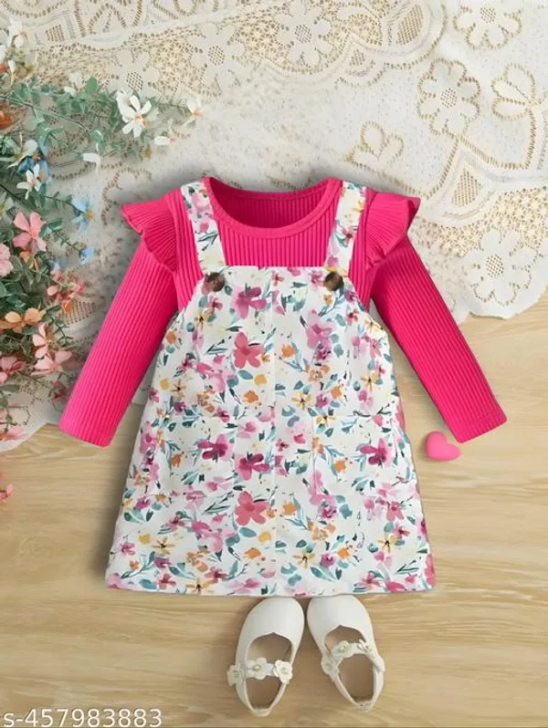 Pink_Cotton_Blend_Printed_Top_And_Bottom_Set_For_Girls