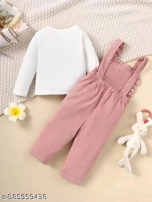 Pink_Cotton_Blend_Top_And_Bottom_Set_For_Girls