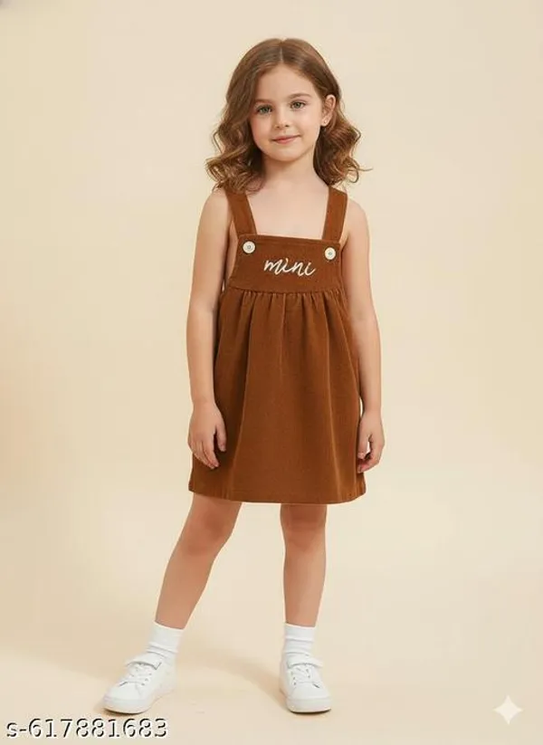 Brown_Cotton_Blend_Knee_Length_Baby_Clothing_For_Girls