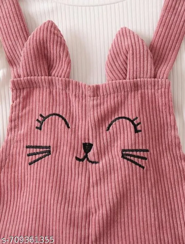 Pink_Cotton_Blend_Regular_Dungaree_Set_For_Girls