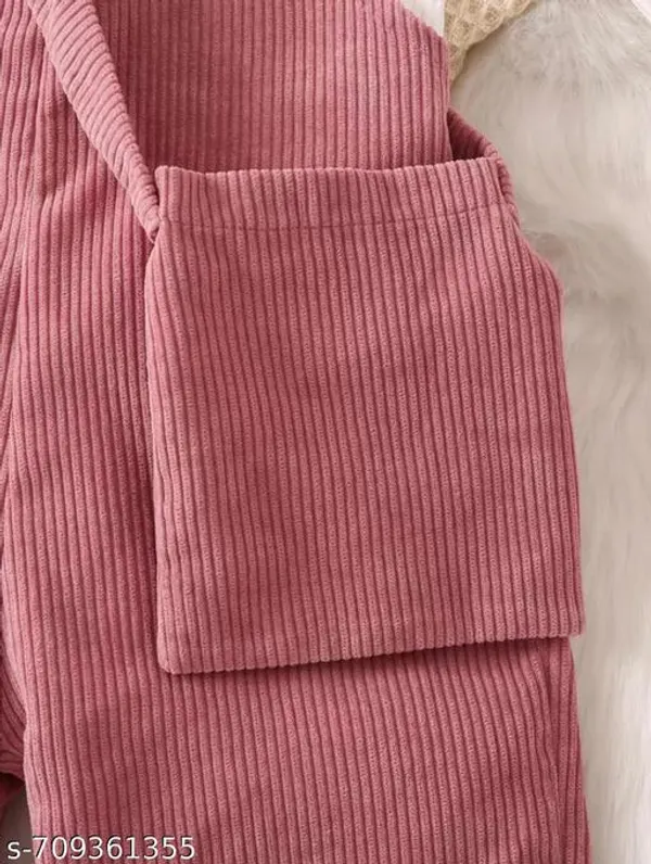 Pink_Cotton_Blend_Regular_Dungaree_Set_For_Girls