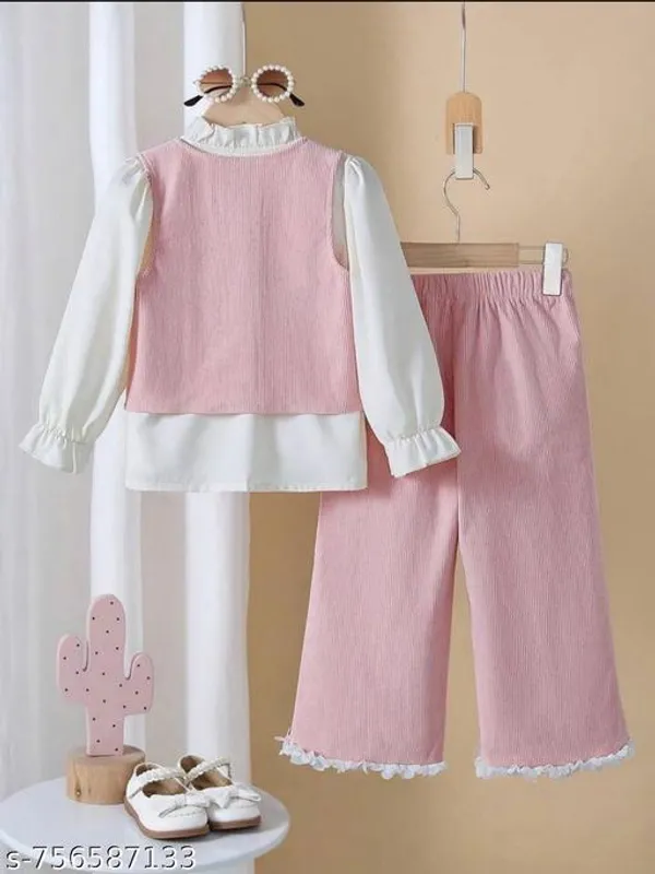 Pink_Cotton_Blend_3_Piece_Jacket_Blouse_Pants_Set_For_Girls