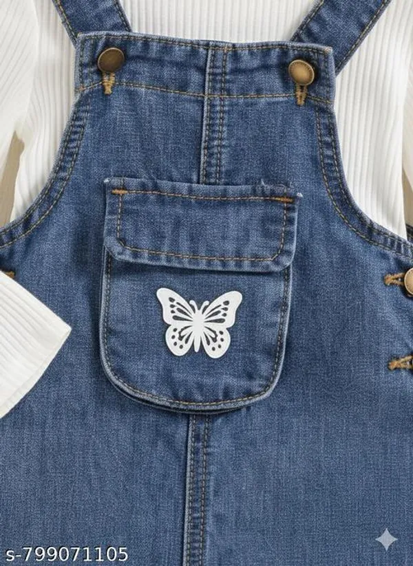 Blue_Denim_Regular_Dungaree_And_Top_Set_For_Girls