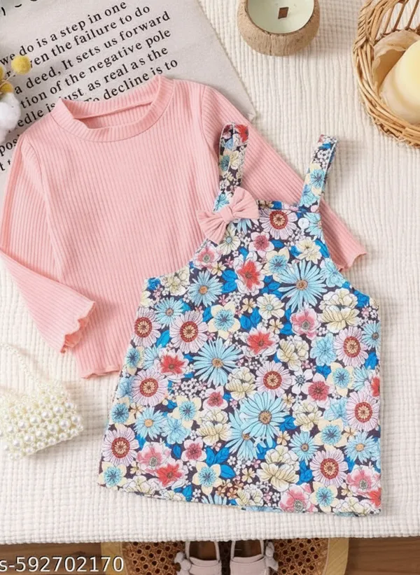Pink_And_Blue_Cotton_Blend_Top_And_Bottom_Set_For_Girls