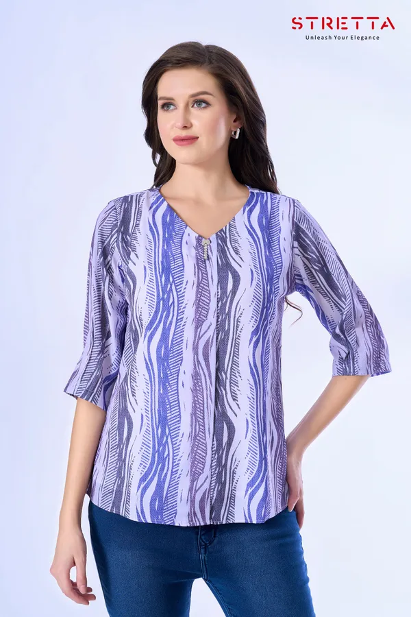 Stylish_Purple_Abstract_Printed_V_Neck_Top