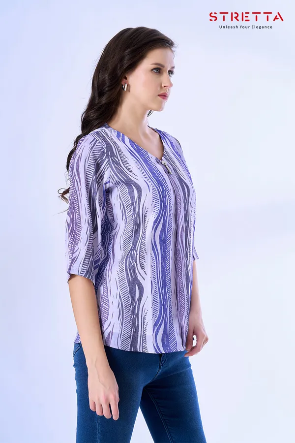 Stylish_Purple_Abstract_Printed_V_Neck_Top