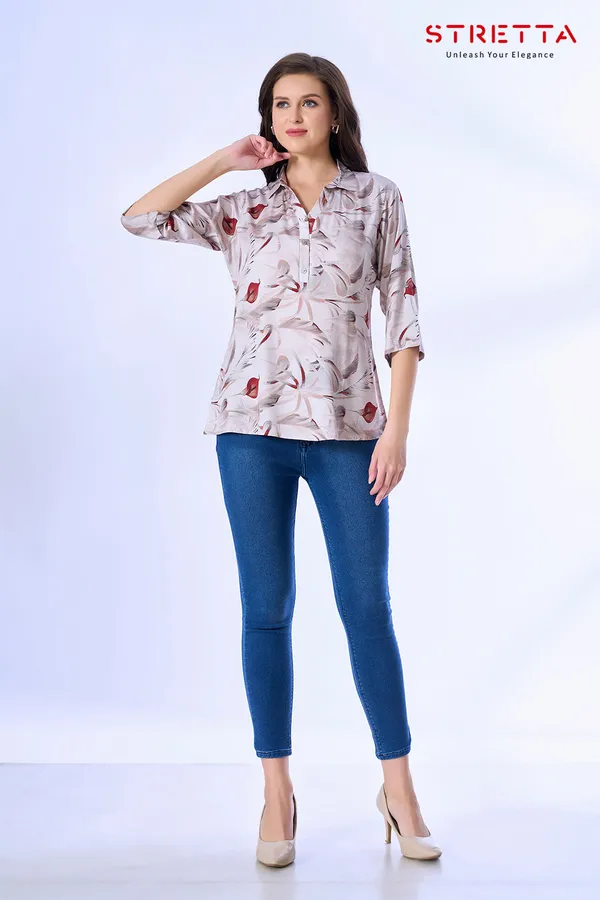 Elegant_Beige_Floral_Printed_Collared_Top