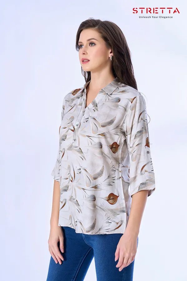 Elegant_Beige_Floral_Printed_Collared_Top