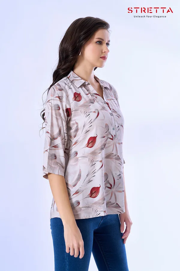 Elegant_Beige_Floral_Printed_Collared_Top