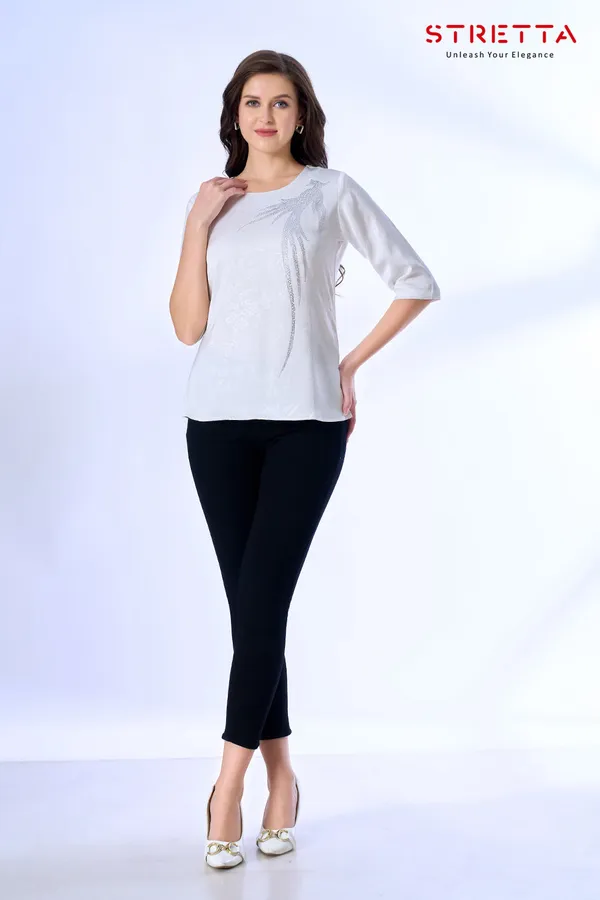 Elegant_Grey_Embellished_Casual_Top