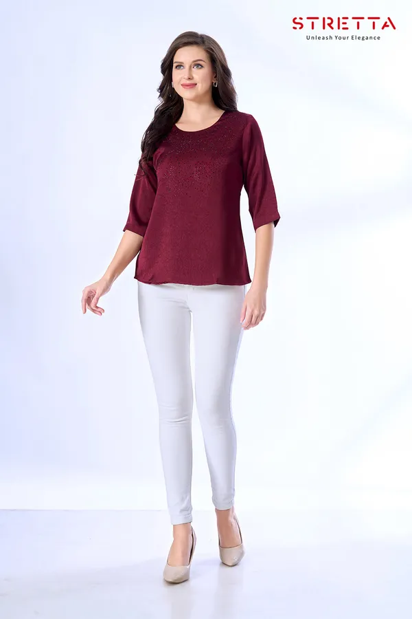 Elegant_Maroon_Embellished_Casual_Top