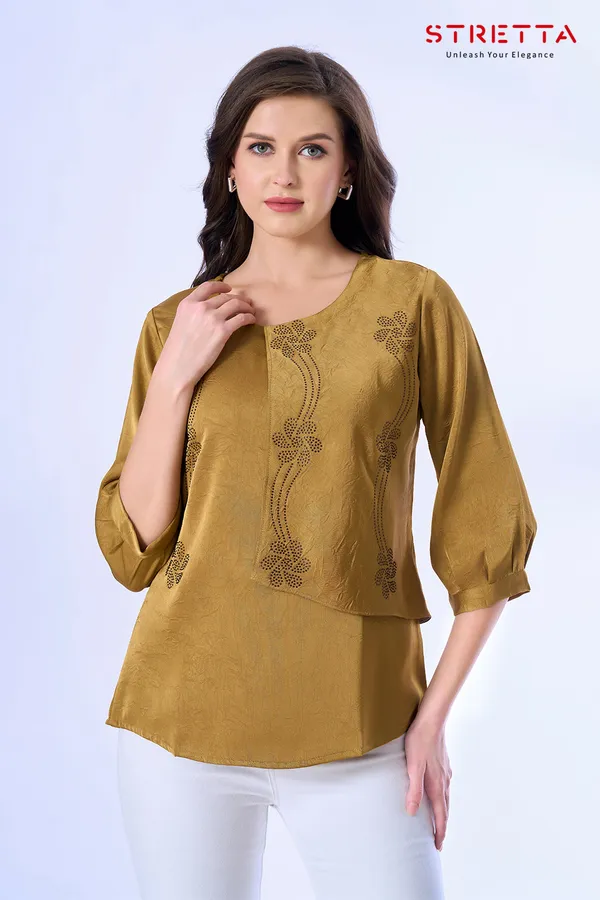 Elegant_Mustard_Embroidered_Layered_Top