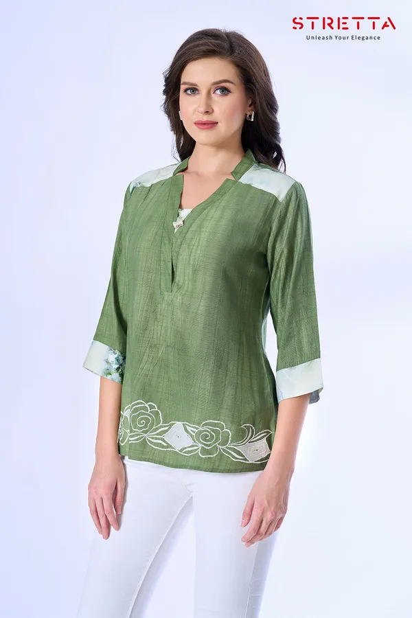 Elegant_Olive_Green_Embroidered_Kurti_Top