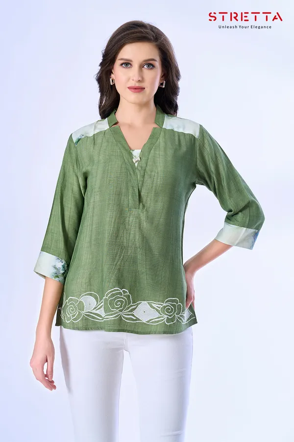 Elegant_Olive_Green_Embroidered_Kurti_Top