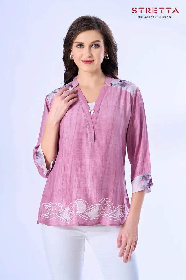 Blush_Pink_Floral_Embroidered_Casual_Top_For_Women