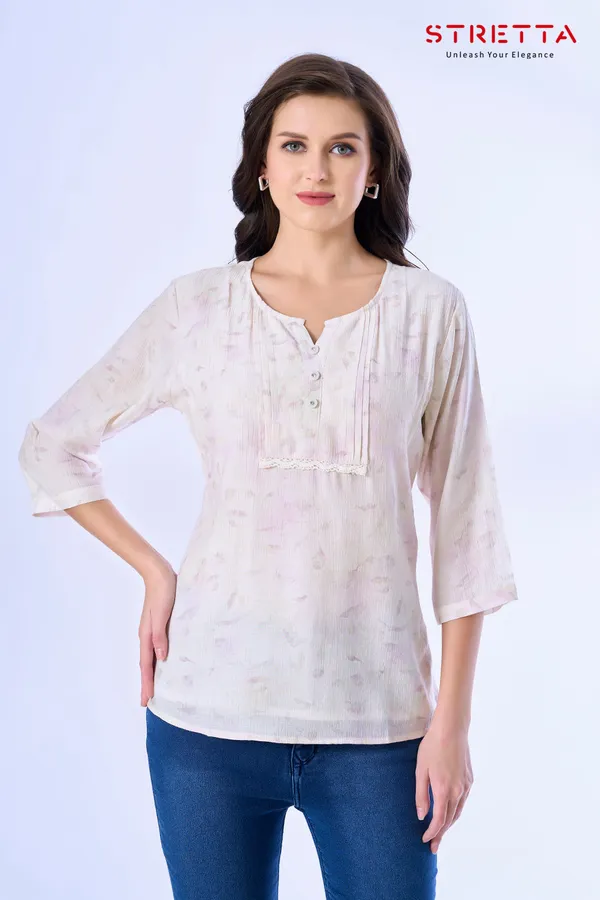 Womens_Cream_Rayon_Top