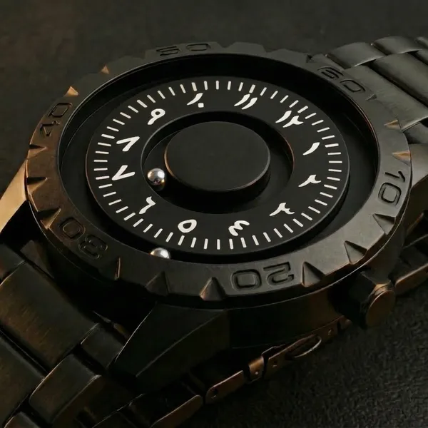 Magneto_Metal_Arabic_Standard_Watch_For_Men
